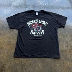 Vintage Broken Spoke Saloon Biker T-shirt